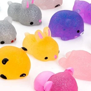 Toys in Bulk Glitter Squeeze Animal Anti-Anxiety Stress Anxiety Relief Squishy Fidget Toys