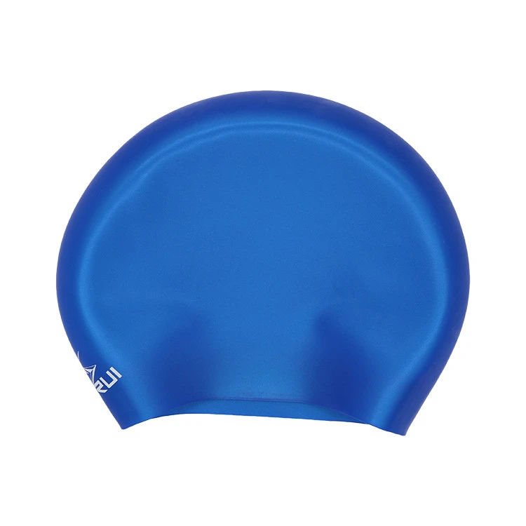 Training competition Large Seamless Solid color wear-resistant silicone swim cap