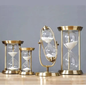 Tranparent emtpy hourglass diy 30minutes one hour sand watch timer clock custom