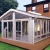 Import Triangle roof aluminum alloy frame tempered glass sunroom prefabricated glass house from China