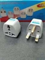 Uk 10a 3 Pins To Universal Type-g Conversion Plug Multifunction Travel Power Converter For England Singapore Malaysia