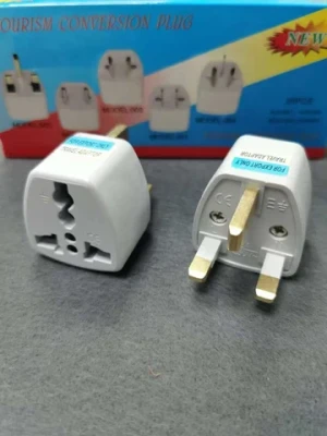 Uk 10a 3 Pins To Universal Type-g Conversion Plug Multifunction Travel Power Converter For England Singapore Malaysia