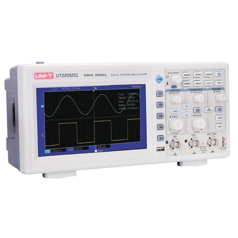 UNI-T UTD2052CL 2 channel 50MHz 500MS/s Digital Oscilloscope