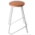 Import Unique modern leisure wooden metal frame counter height portable restaurant bar chair from China