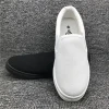 Unisex Women Men Plain White Canvas Slip-on Shoes Flat Wholesale