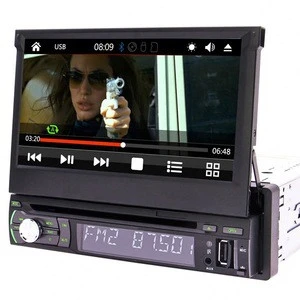 Universal 7 Inch Single Din Car DVD Player Detachable Panel 1din GPS Car Stereo Support BT AM/FM Radio RDS TF/USB Cam-In