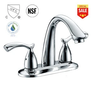 upc modern kitchen design Dual Handle Chrome Finish high quality and cheap wash basin faucets
