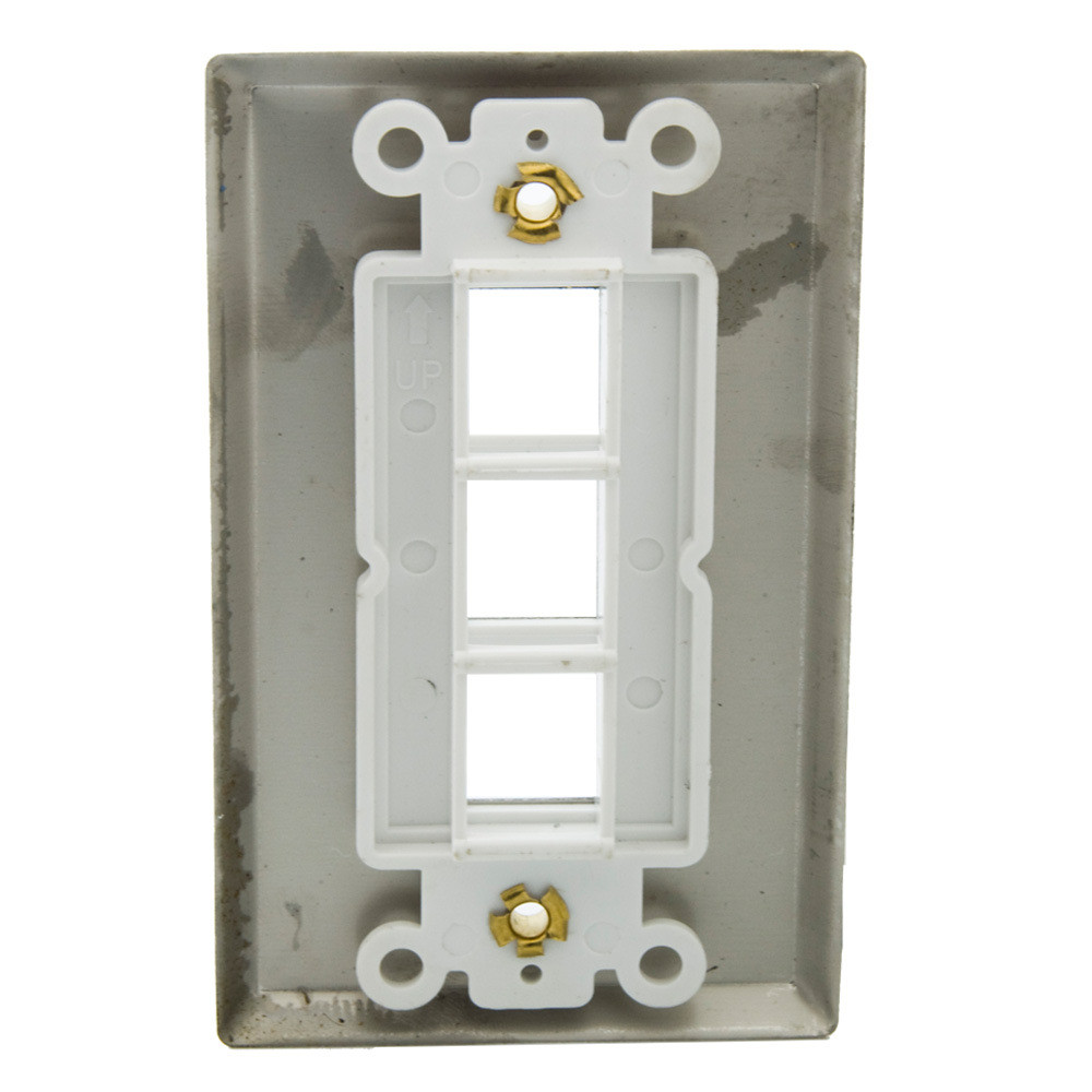 Buy Us Type Stainless Steel A/v Keystone Jack Wall Plate Face Plate ...