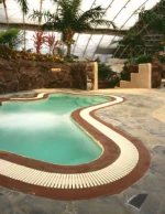vinyl gutter pool drain garate flexible and adaptive to straight line and curve line