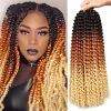 Vivian Hair Synthetic Braiding Water Wave Crochet Curly Braid Hair Passion Twist Hair Crochet Braid