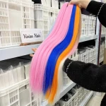 Vivian hair Wholesale yaki hair Pre Stretched Braids Jumbo prestretched Darling Synthetic Crochet Braiding Hair