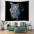 Wall hanging home decor polyester printing knitted digital tapestry