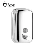 Wall Mount Manual Liquid Soap Dispenser Stainless Steel Hand Sanitizer Dispenser