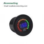 Waterproof 12V DC Voltmeter Color LED Digital Display Volt Meter Voltage Meter Scale Gauge Battery Tester
