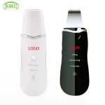 waterproof lcd charging rechargeable portable wireless face peeling derma sonic facial professional ultrasonic skin scrubber