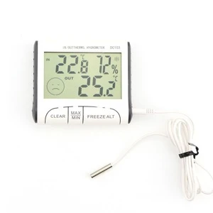 Weather Station Household Indoor and Outdoor Use Temperature Humidity Meter Display Thermometer Hygrometer