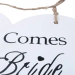 Wedding party decorations bride heart wooden hanging crafts wood home decoration