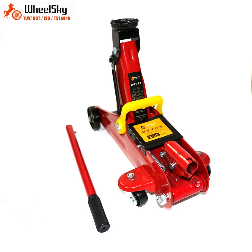 Wheelsky hot sale portable quick lift 1.2 /1.3/ 1.6/2/3 ton handle car hydraulic floor jack