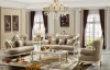 white luxurious european classical style solid wood living room furniture sets sofa sets and coffee table