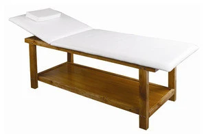 White Portable Spa Furniture Massage Bed With Armrest For Sale