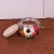 Wholesale 500ml metal clip top glass container 17oz glass storage jar with wooden glass ceramic lid