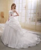 Wholesale Astergarden Africa style  ball gown wedding dress Organza Strapless Long Trailing Bridal Gowns AS003