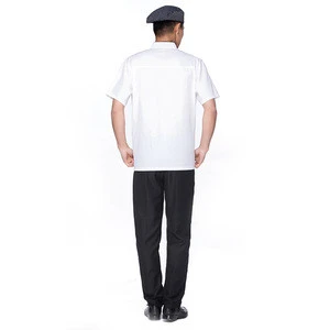 Wholesale Best Price New Fashion Restaurant Hotel White Chef Clothes Short Sleeve Chef Coat Jacket Uniform Apron