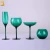 Import wholesale catering wedding pink goblet  glassware set champagne flutes glasses from China