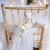 Import Wholesale Chair Wedding Decoration White Fabric Outdoor Wedding Decoration from China