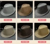 Wholesale Cheap Classic Summer Structured Short Brim Mens Straw Fedora Jazz Hat