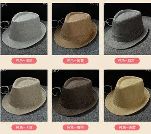 Wholesale Cheap Classic Summer Structured Short Brim Mens Straw Fedora Jazz Hat