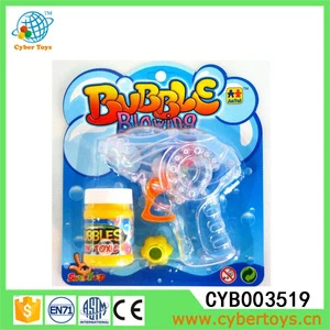 Wholesale childrens toys inertia transparent bubble water gun shooter