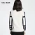 Import Wholesale China cashmere blend V neck women checked sweater from China