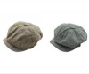 wholesale custom brand wool newsboy cap flat hat
