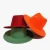 Import Wholesale Fashion Fedora Hat Cotton Polyester Classic Party Hat Flat Wide Brim 21 Solid Color Wool Felt Western Cowboy Hat OEM from China