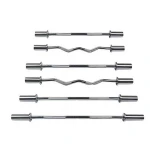 Wholesale fitness training free weights gym equipment ez barbell bar straight bar curl bar for weightlifting