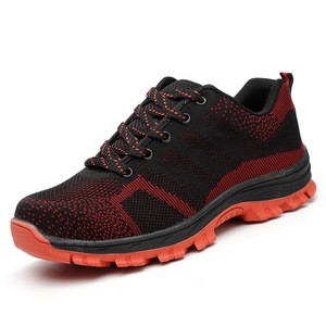 Wholesale Fly Knit Breathable Comfortable with steel toe cap safety shoes Manufacturer