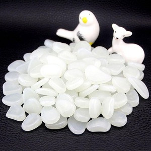 wholesale glow in the dark garden pebbles stone for paving road decoration