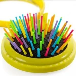 Wholesale Hair Brush Comb Plastic Girl Mini Folding Hairbrush