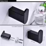 Wholesale Hotel Stainless Steel Toilet Paper Holder Towel Rack Toilet Bathroom Accessory Set Bathroom Fittings
