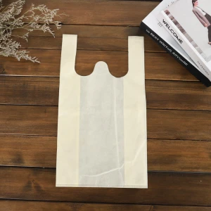 Wholesale In Stock Degradable Promotional Eco Spunbond Vest Shopping Bags Blank Grocery Carry PP Non Woven Shopping Tote Bags