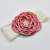 Wholesale Korean Newborn Baby Headwear Kids Flower Headband Girls Cloth Pearl Hair Accessories Bobocrafts