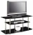Import Wholesale living room furniture glass TV stands storage sheving with metal frame from China