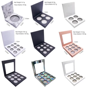Wholesale Lowest MOQ Make Up Eye Shadow Palette Empty Eye Shadow Pallets Eye Shadow Box