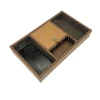 Wholesale Luxury PU faux Leather Desk Mens Organizer custom office Storage Holders mobile phone multifunction drawer tray