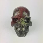 Wholesale Natural Dragon Blood Stone Quartz Crystal Skulls For Crafts