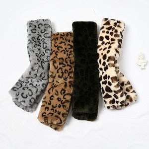 Wholesale new design faux rabbit fur winter women neck scarf
