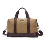 Wholesale outdoor canvas large capacity men duffel portable travel bags luggage