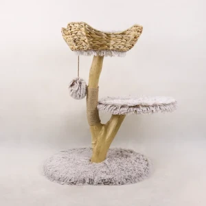 Wholesale Pet Supplies Sisal Cat Climbing House Modern Cat Climbing Tower Wooden Cat Tree