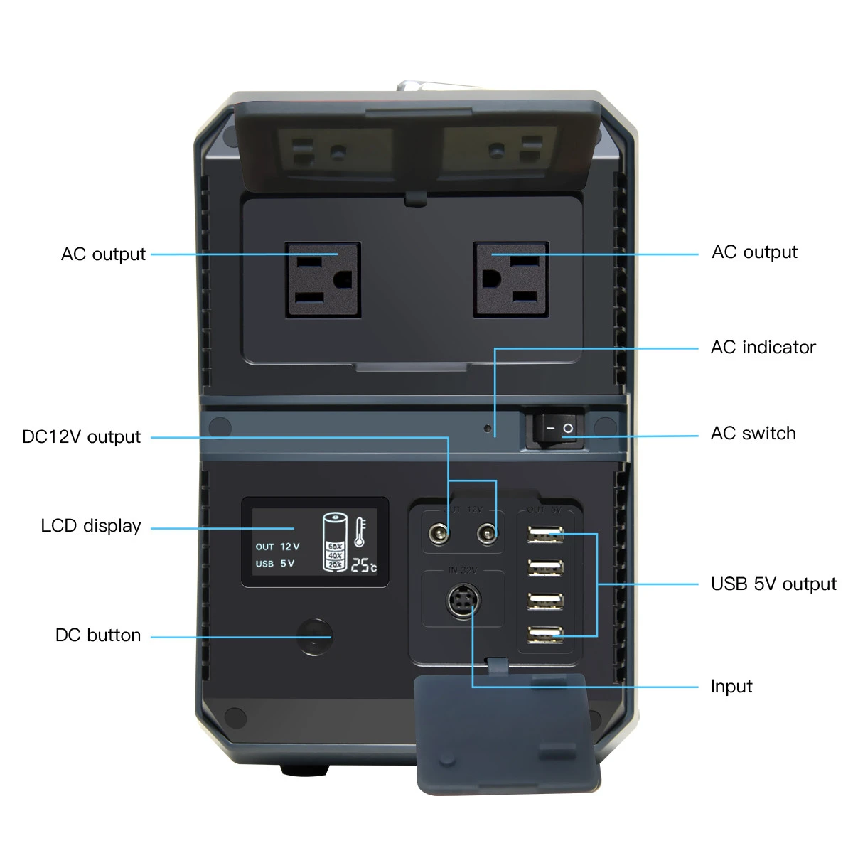 Wholesale Portable Lithium ion Battery Pack AC DC Power Bank Station 1000 Watt with CE, ROHS, FCC Certificates